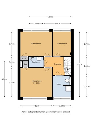Floorplan - Roelof de Roverlaan 30, 3417 BB Montfoort